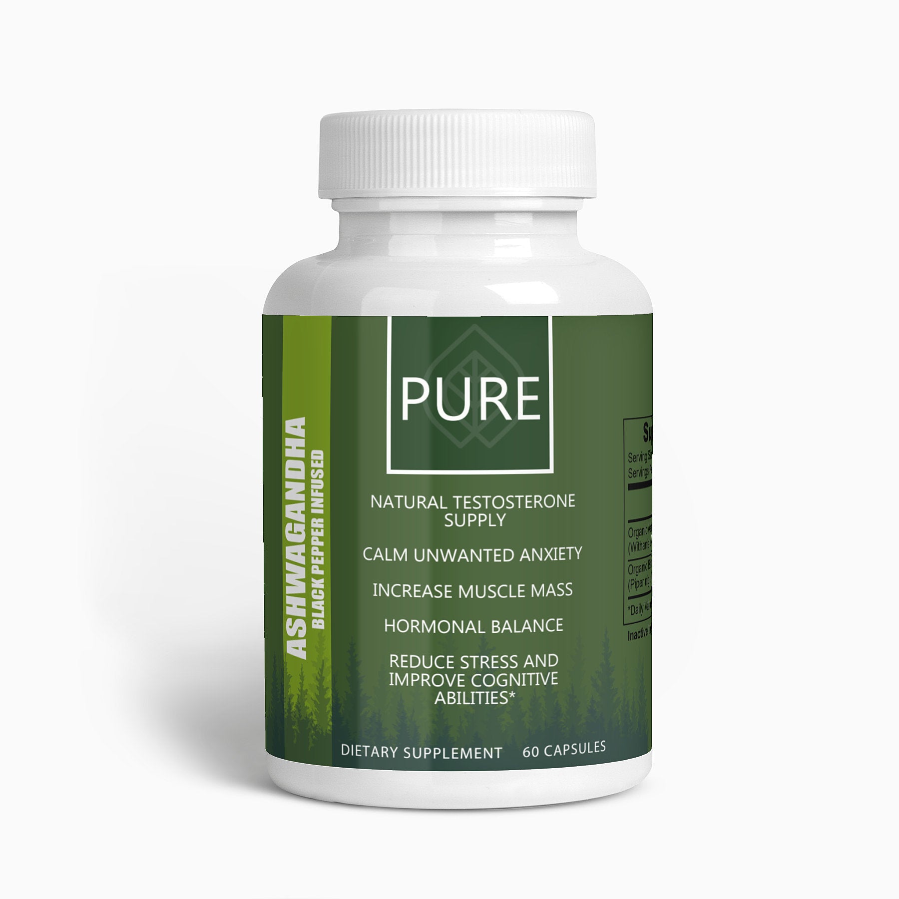 PURE. Ashwagandha Black Pepper Infusion PURE Supplement