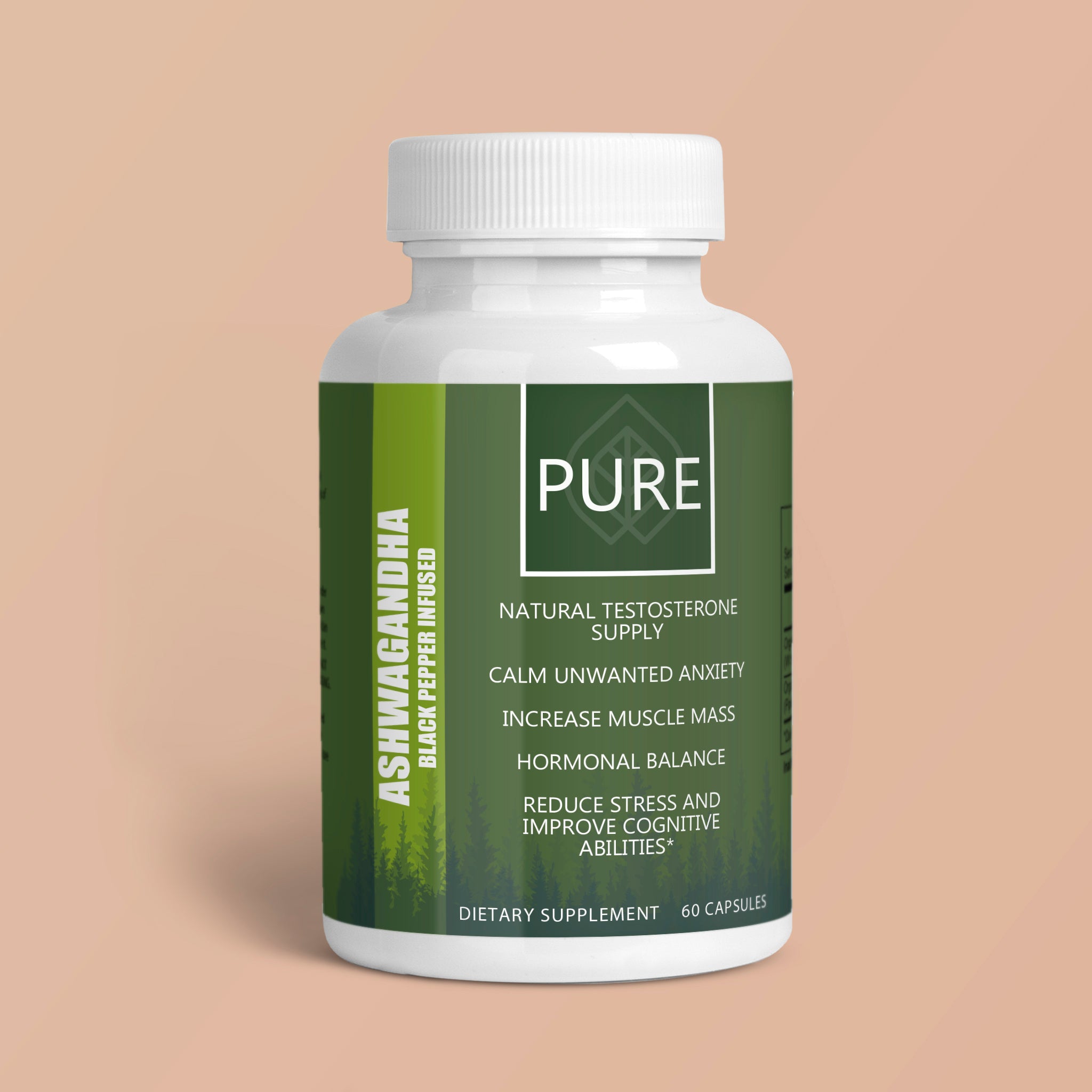 PURE. Ashwagandha Black Pepper Infusion PURE Supplement
