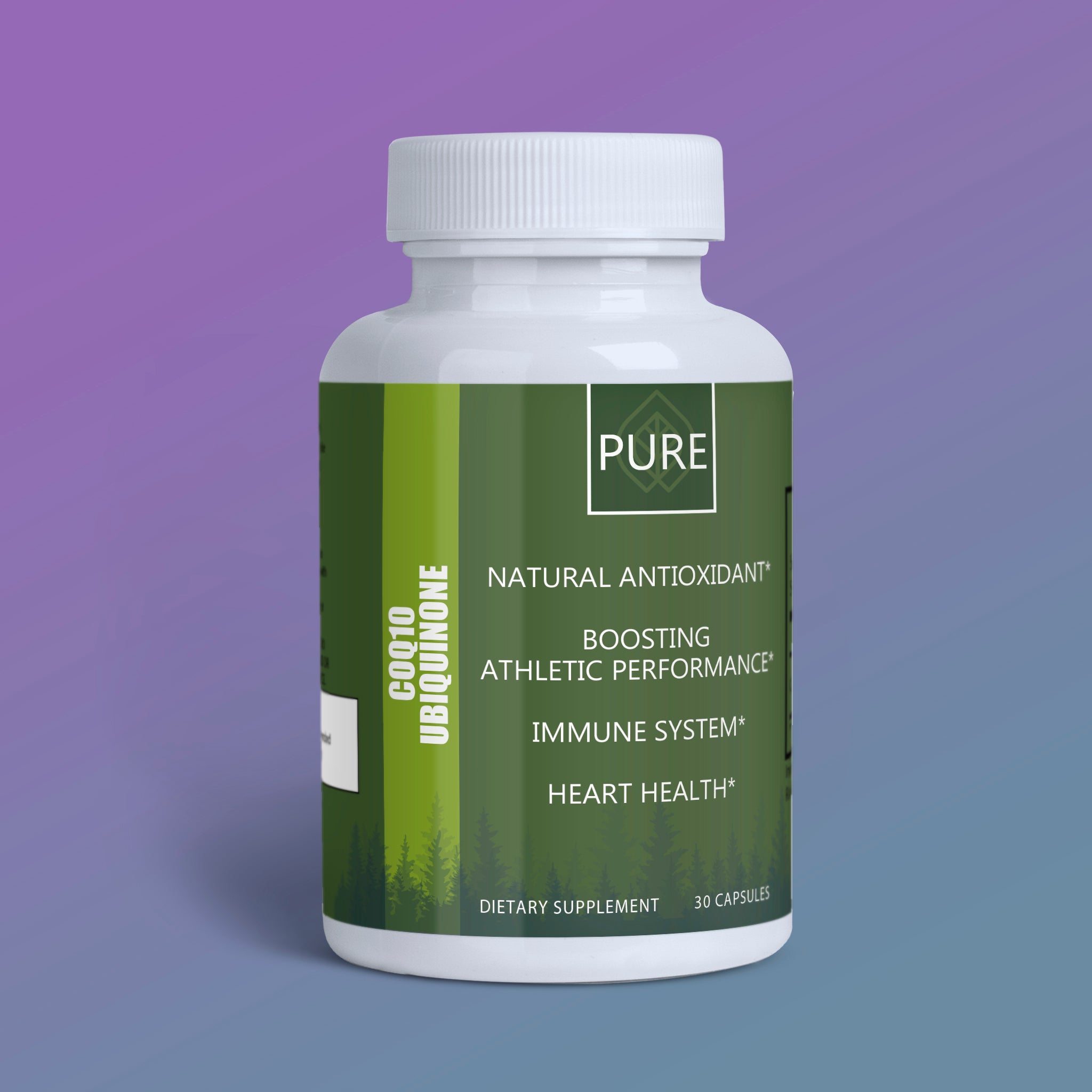 PURE. Coenzyme Q10 Ubiquinone - Powerful Natural Antioxidant for Energy and Immunity PURE Supplement