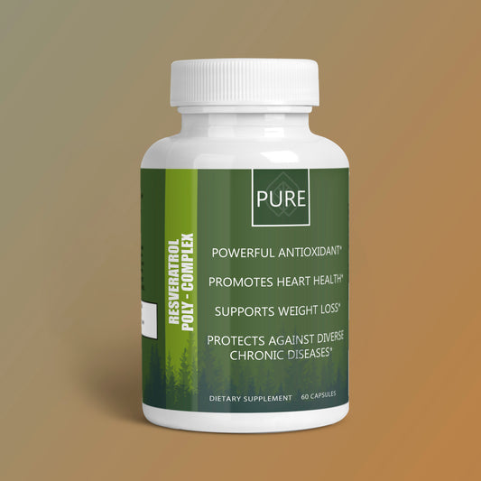 PURE. Resveratrol - Powerful Antioxidant for Heart Health and Longevity PURE Supplement