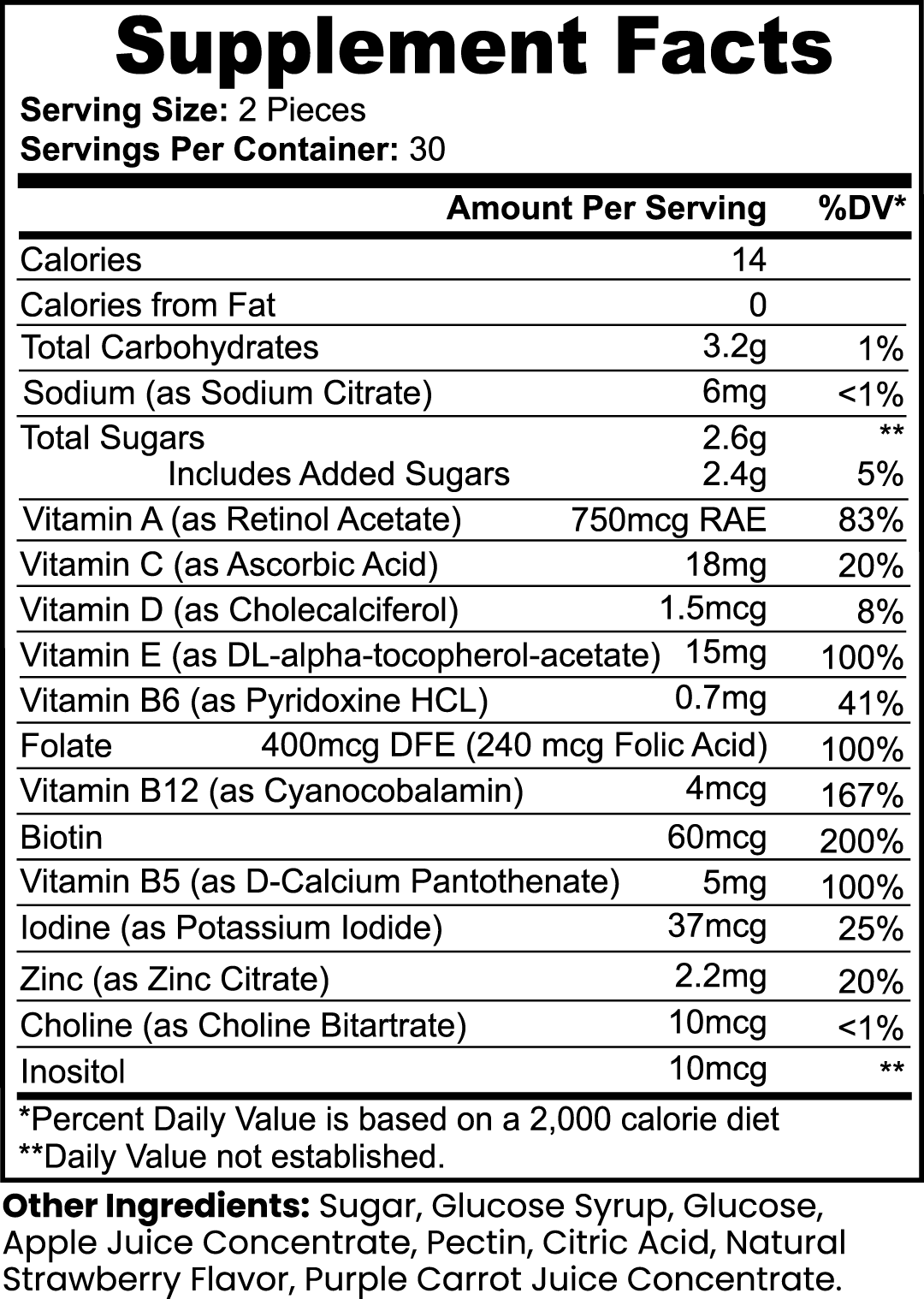 Multivitamin Bear Gummies (Adult) PURE Supplement